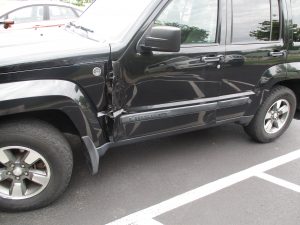 2008 Jeep Liberty with damage