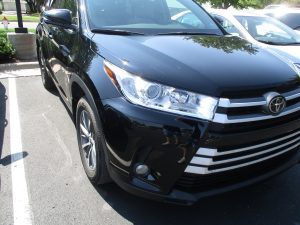 repaired toyota suv with collision repair work