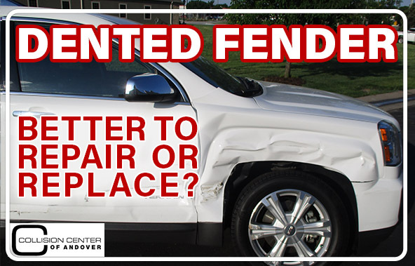 A dented fender – better to repair or replace