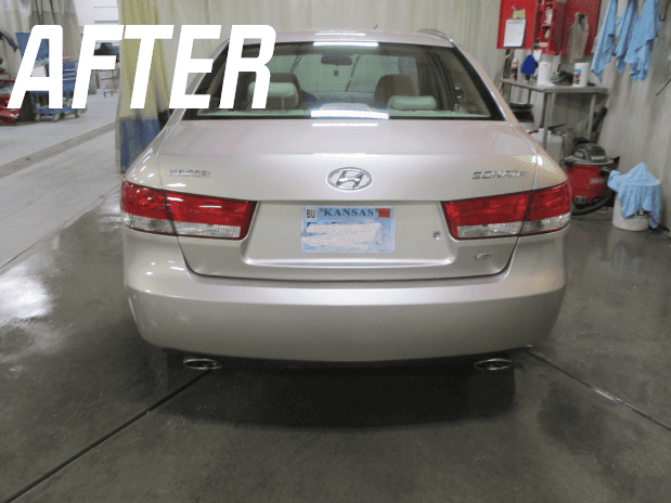 After image of car body repair by Collision Center of Andover